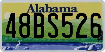 AL license plate 48BS526