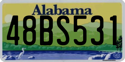 AL license plate 48BS531