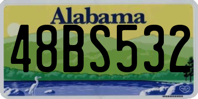 AL license plate 48BS532