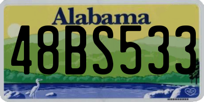 AL license plate 48BS533