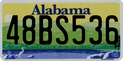 AL license plate 48BS536