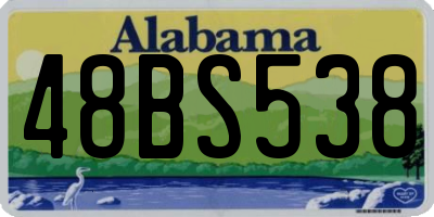 AL license plate 48BS538
