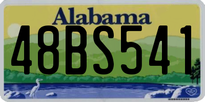 AL license plate 48BS541