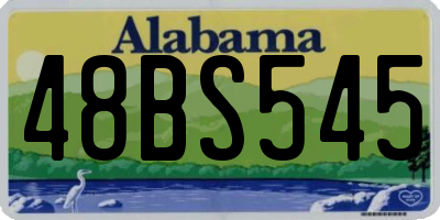 AL license plate 48BS545