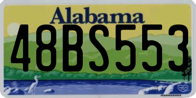 AL license plate 48BS553