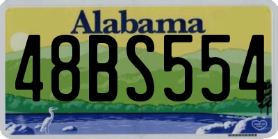 AL license plate 48BS554