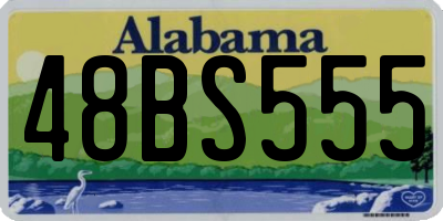 AL license plate 48BS555