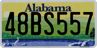 AL license plate 48BS557