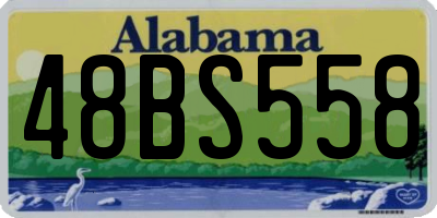 AL license plate 48BS558