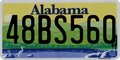 AL license plate 48BS560