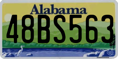 AL license plate 48BS563