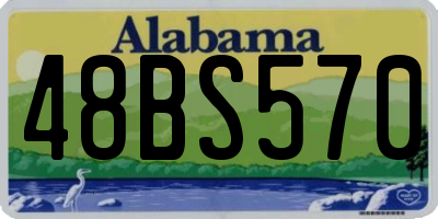 AL license plate 48BS570