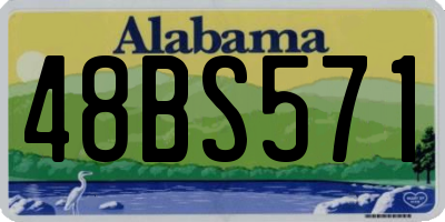 AL license plate 48BS571