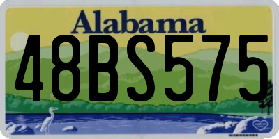 AL license plate 48BS575