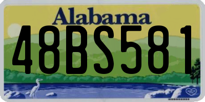 AL license plate 48BS581