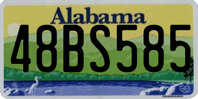 AL license plate 48BS585
