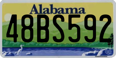 AL license plate 48BS592