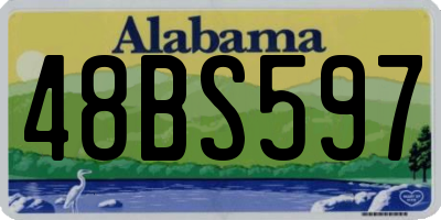 AL license plate 48BS597