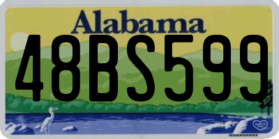 AL license plate 48BS599