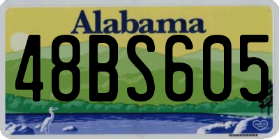 AL license plate 48BS605