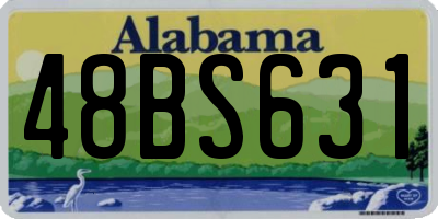 AL license plate 48BS631