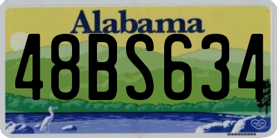 AL license plate 48BS634