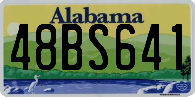 AL license plate 48BS641
