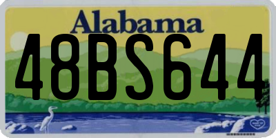 AL license plate 48BS644