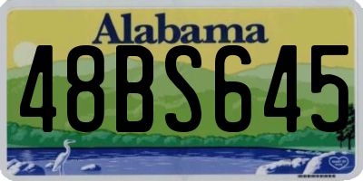 AL license plate 48BS645