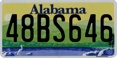 AL license plate 48BS646