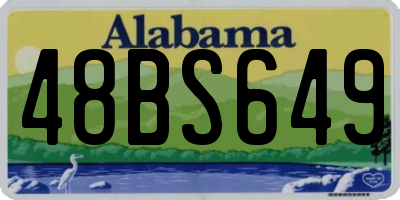 AL license plate 48BS649