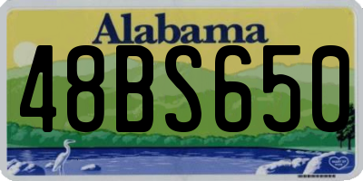 AL license plate 48BS650