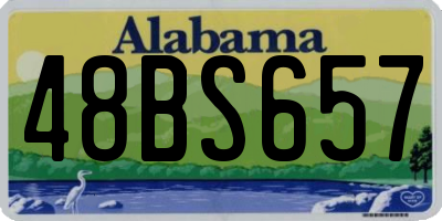 AL license plate 48BS657