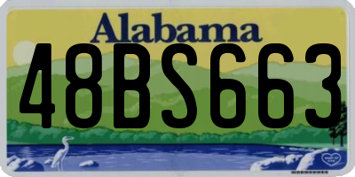 AL license plate 48BS663