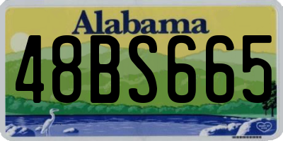AL license plate 48BS665