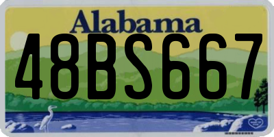 AL license plate 48BS667