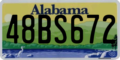 AL license plate 48BS672