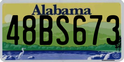 AL license plate 48BS673