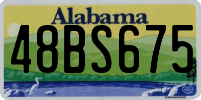 AL license plate 48BS675