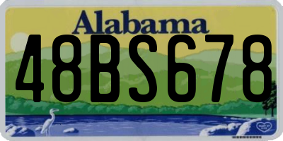 AL license plate 48BS678