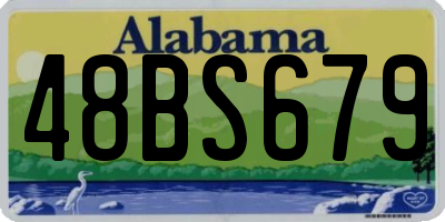 AL license plate 48BS679