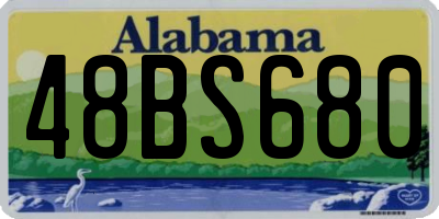 AL license plate 48BS680