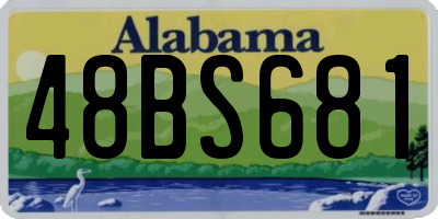 AL license plate 48BS681
