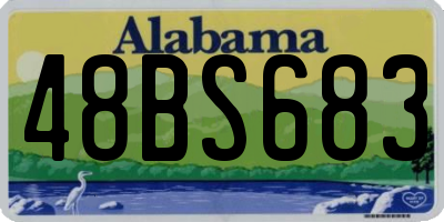 AL license plate 48BS683