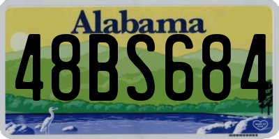 AL license plate 48BS684