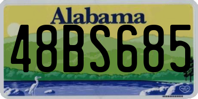 AL license plate 48BS685