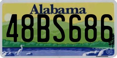 AL license plate 48BS686