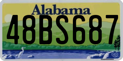 AL license plate 48BS687