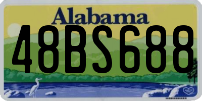 AL license plate 48BS688