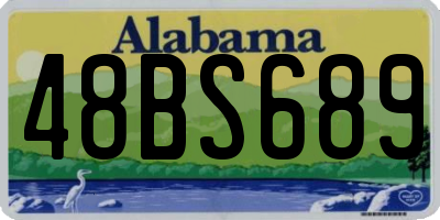 AL license plate 48BS689